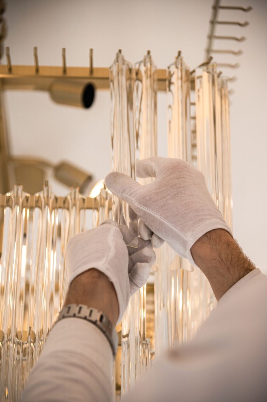 Soda & Lime, a Murano Cristallo Chandelier