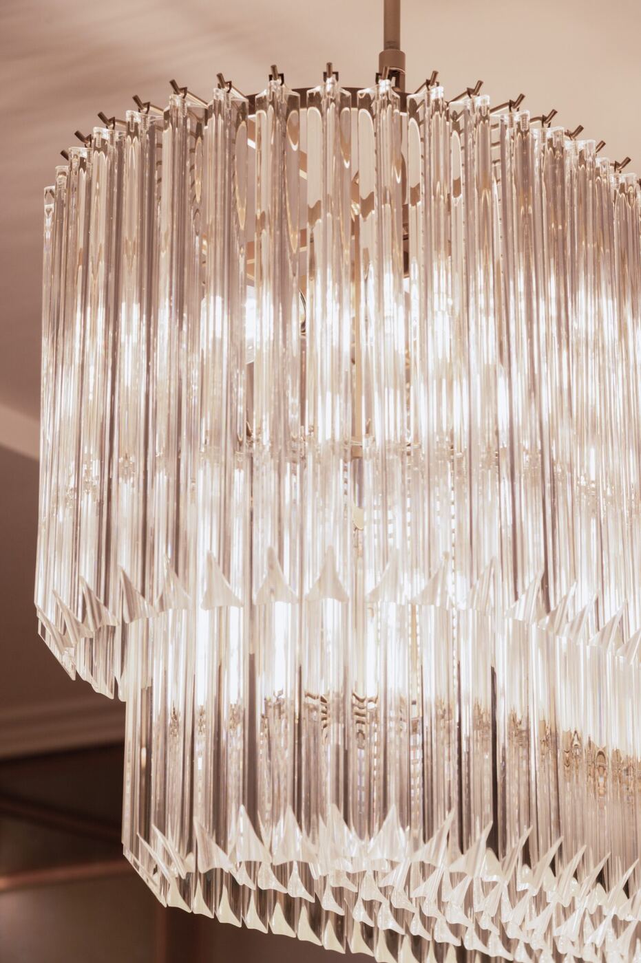 Soda & Lime, a Murano Cristallo Chandelier