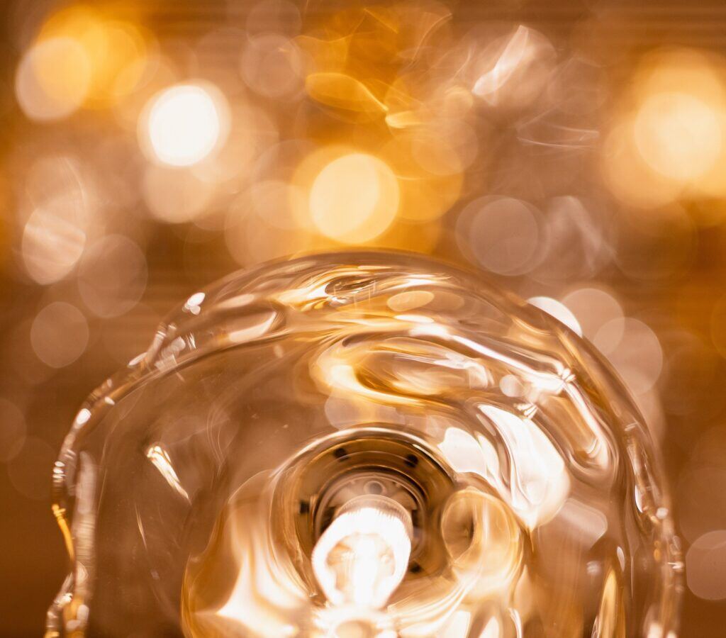 Golden Orb Chandelier