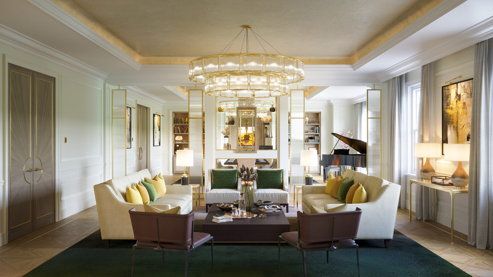 Drawing Room and Piano, Oxshott Residence