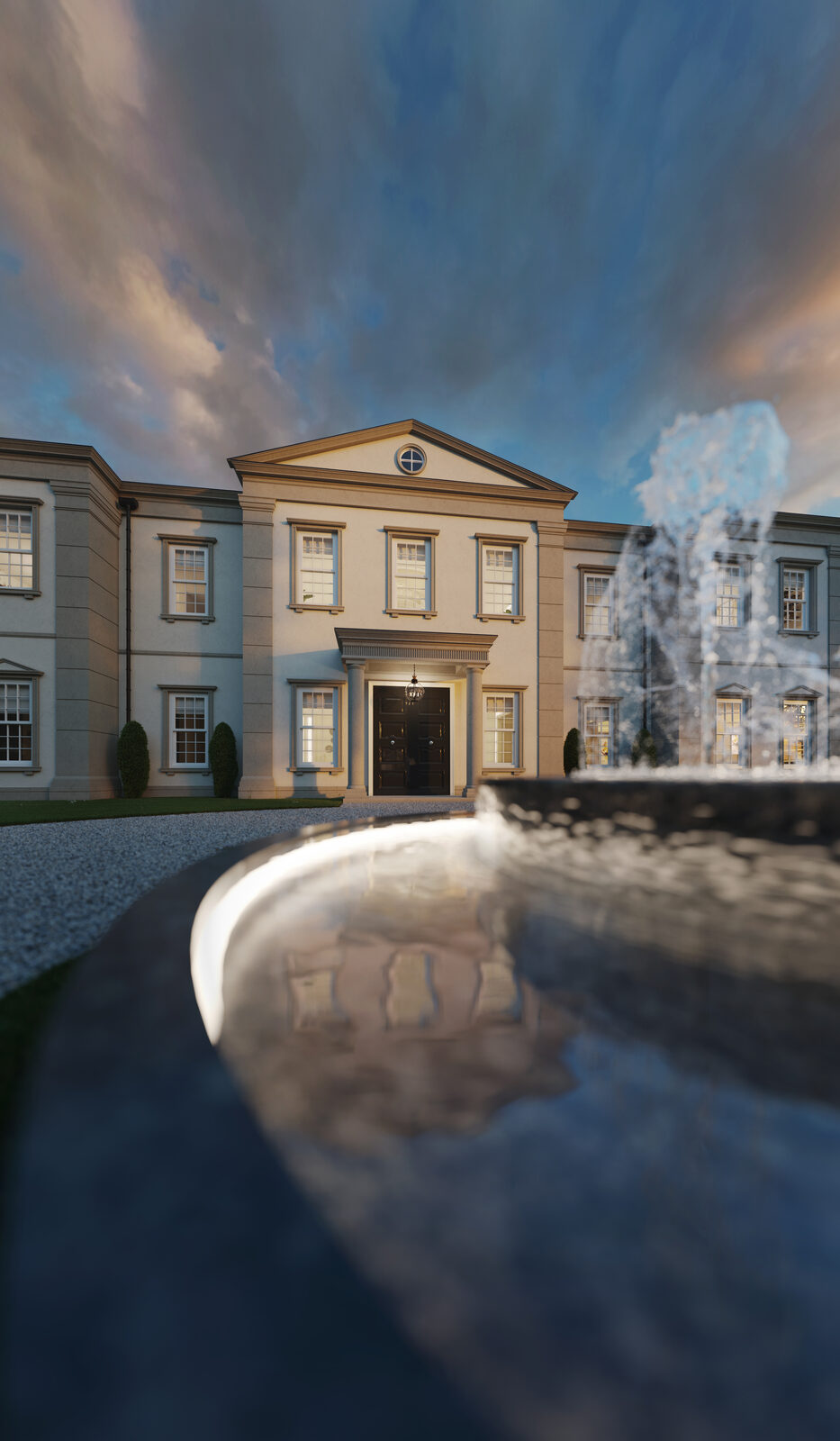 The Entrance Front, Oxshott Residence