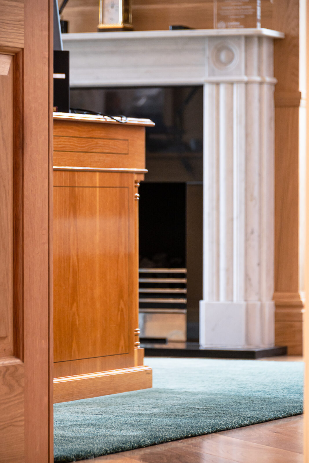 Column and Cabinetry Detail, Private Residence, Jersey