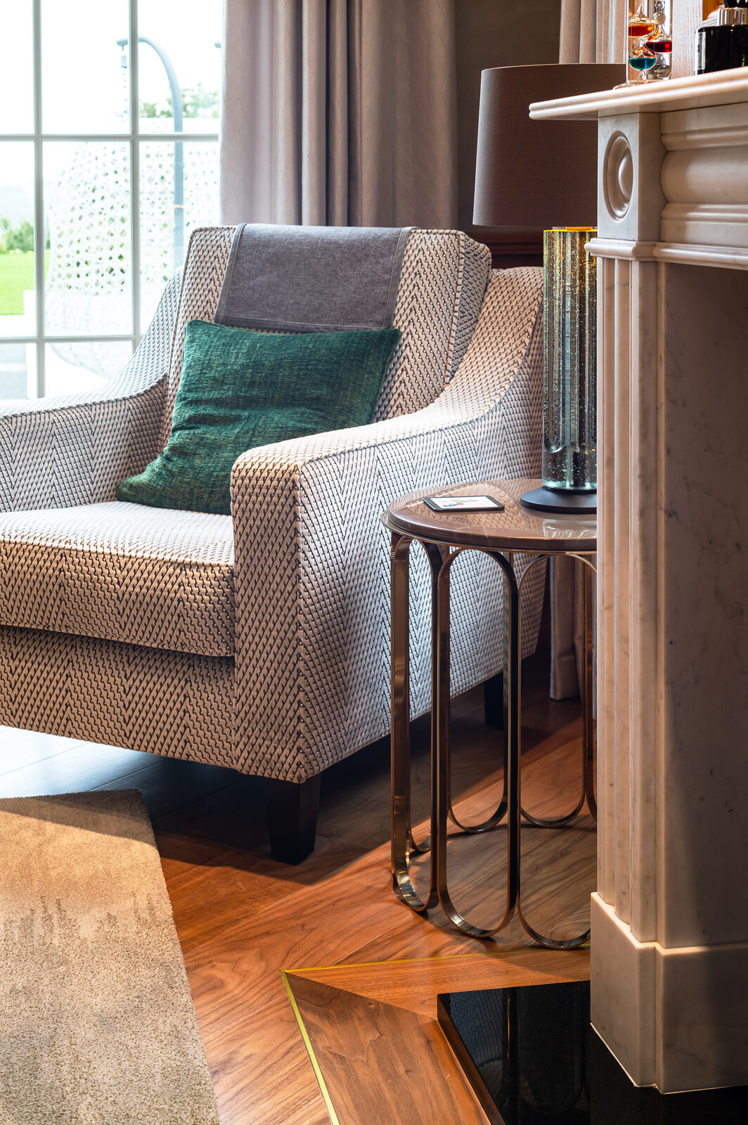 Upholstery Detail, Private Residence, Jersey