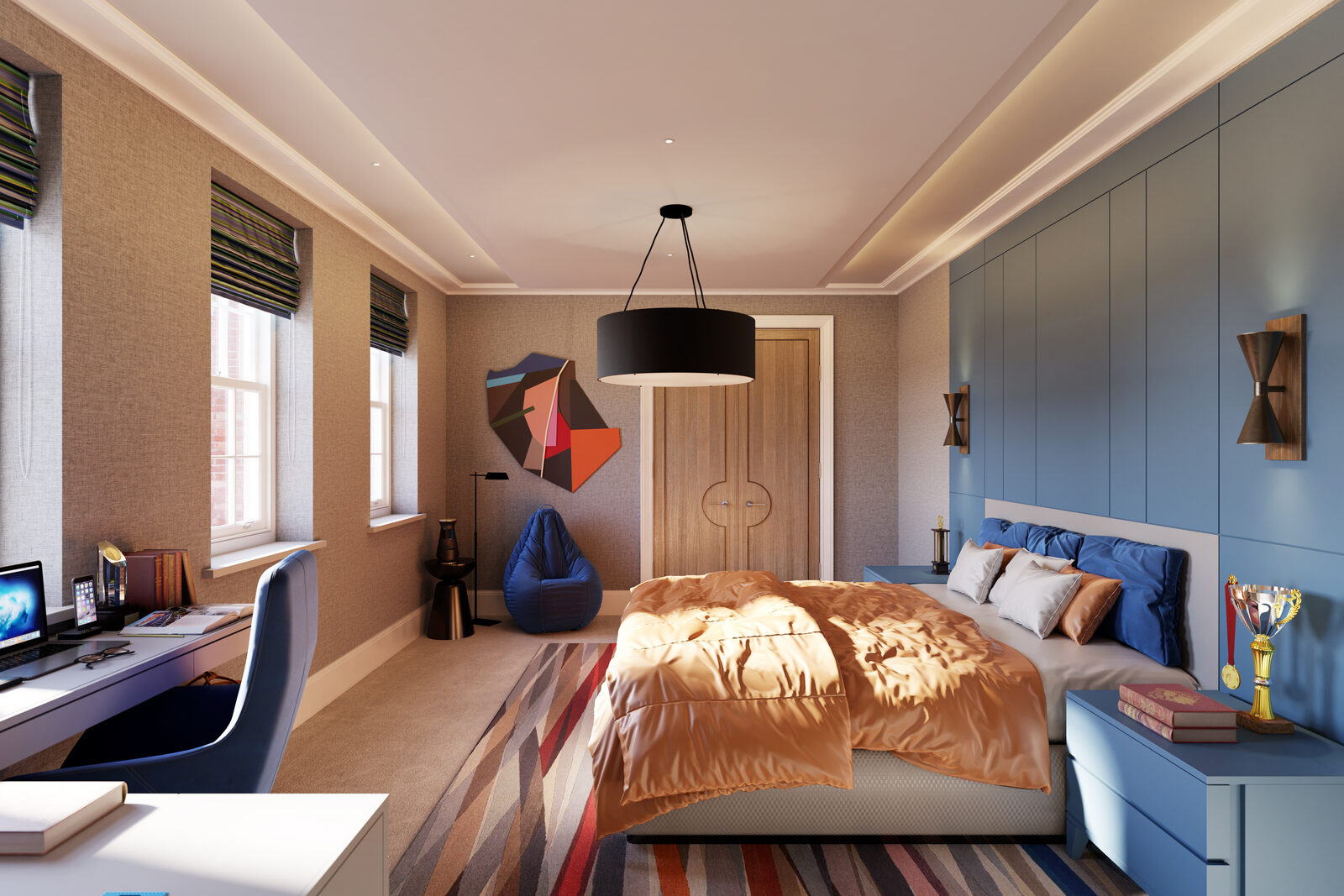 Contemporary Bedroom, Private Residence, Surrey