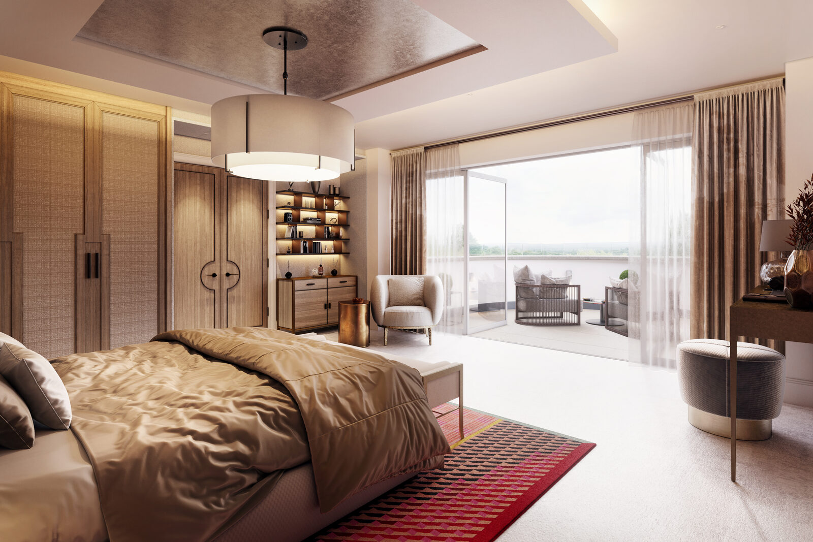 Principal Suite at Dusk, Private Residence, Surrey