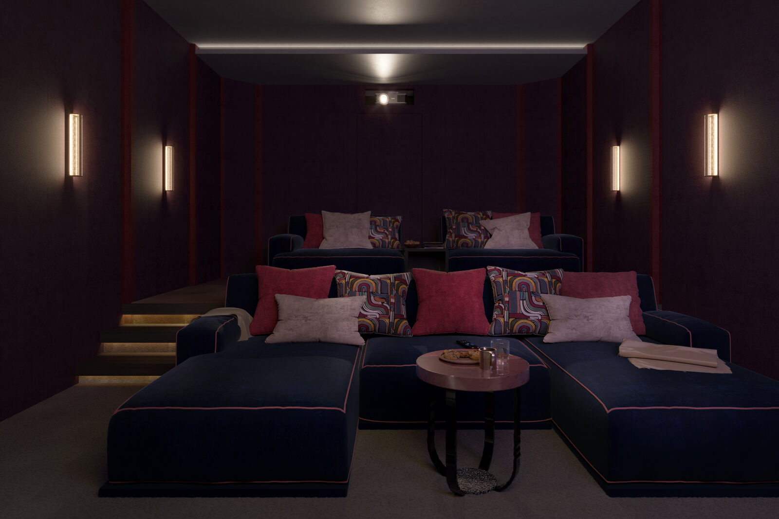 Cinema Seating, Private Residence, Surrey