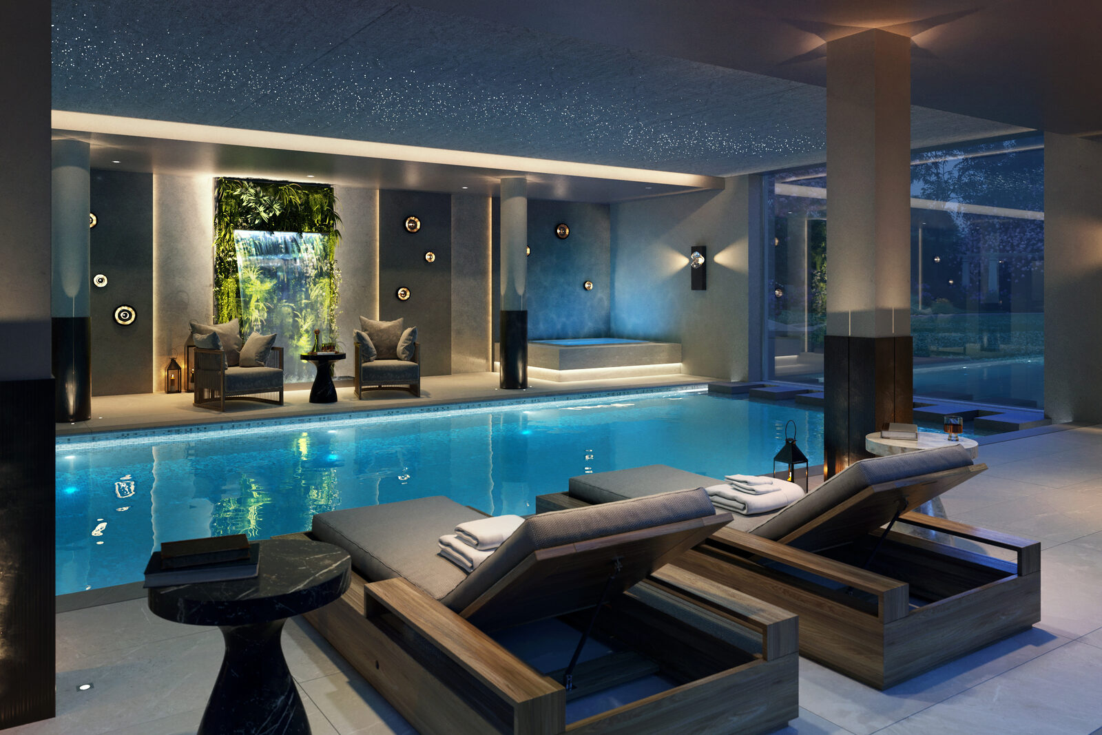 Poolside Loungers, Private Residence, Surrey