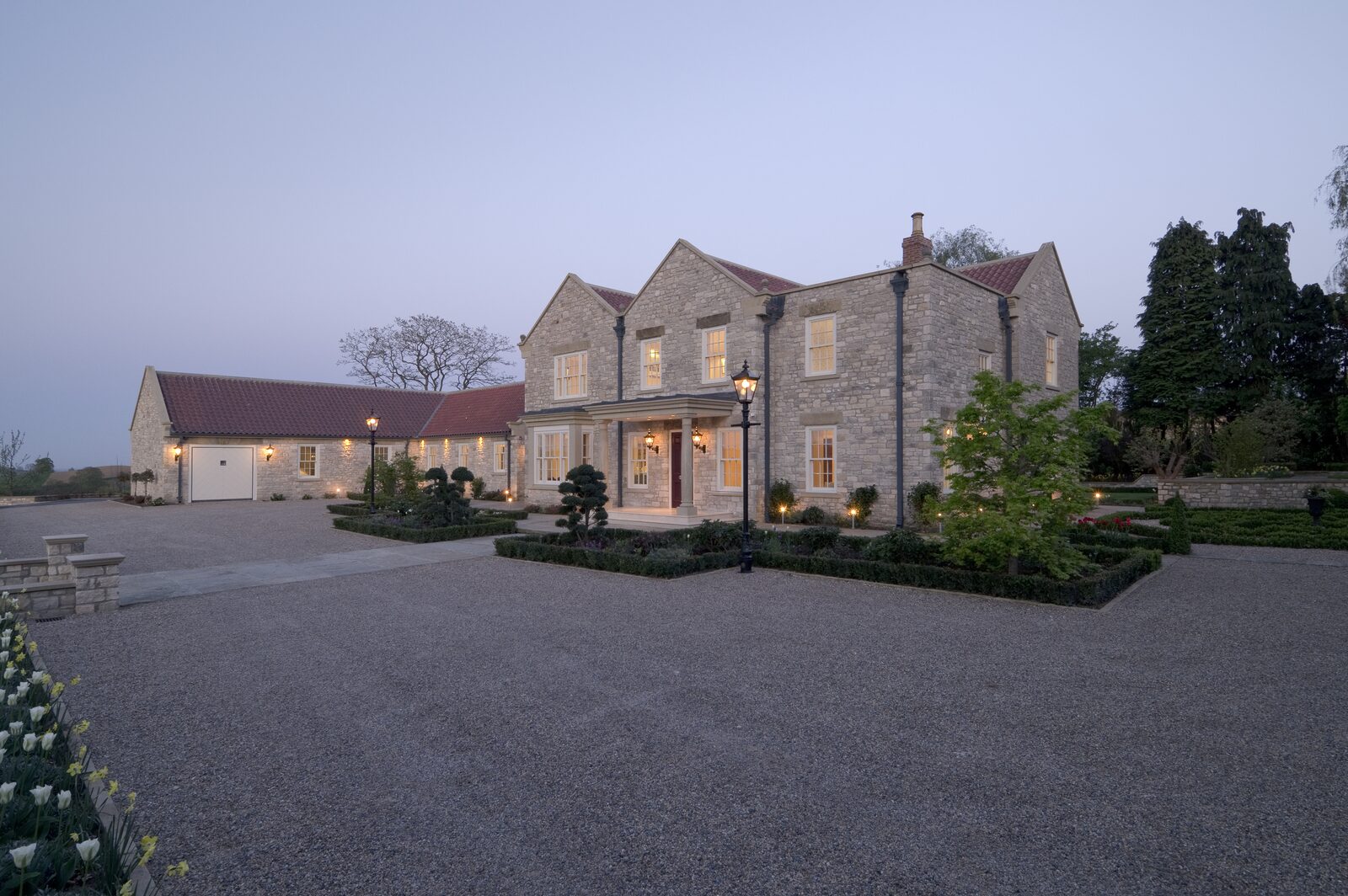 The Approach at Dusk, Highwood House, Yorkshire