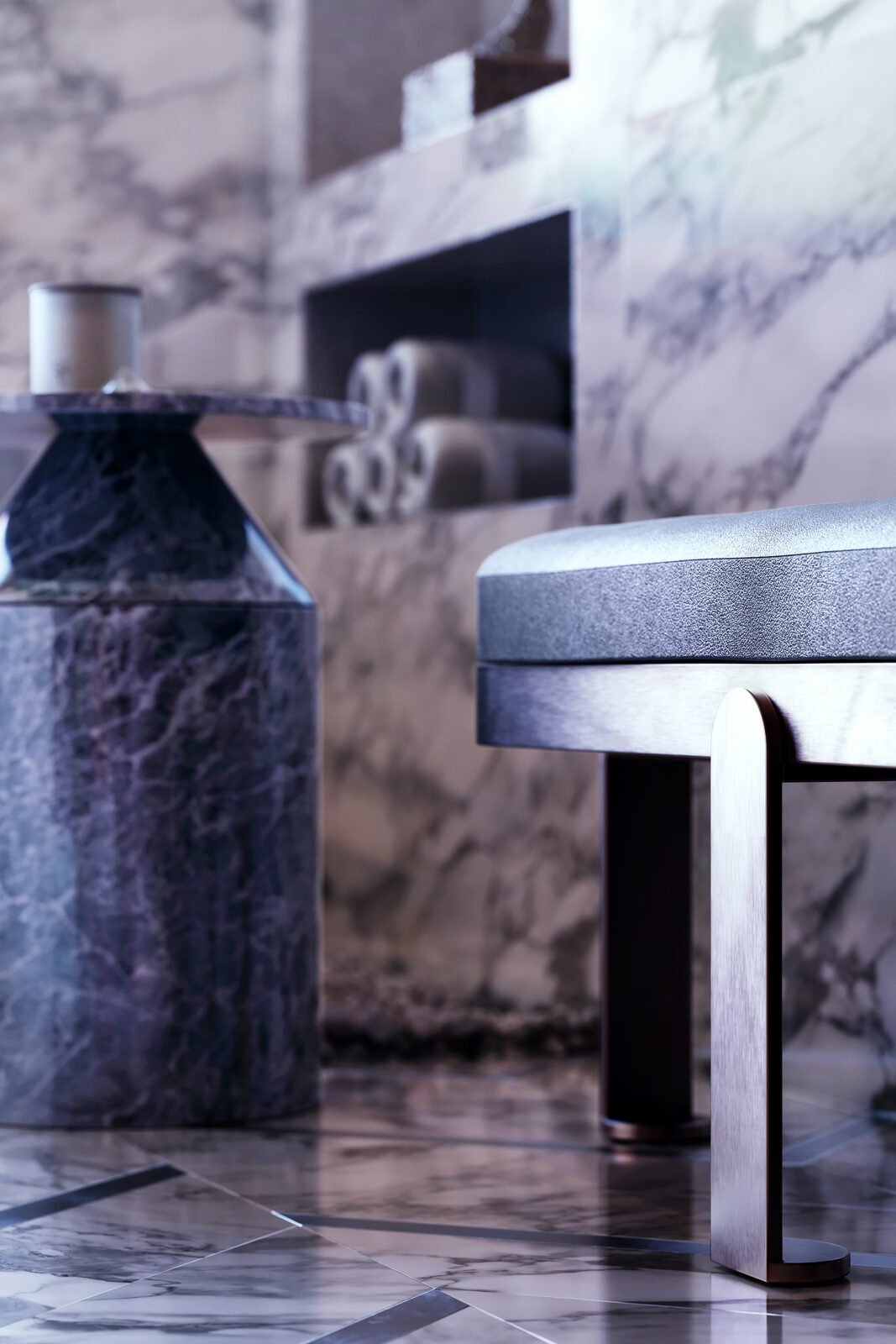 Stone Edge Detail, Esher Residence