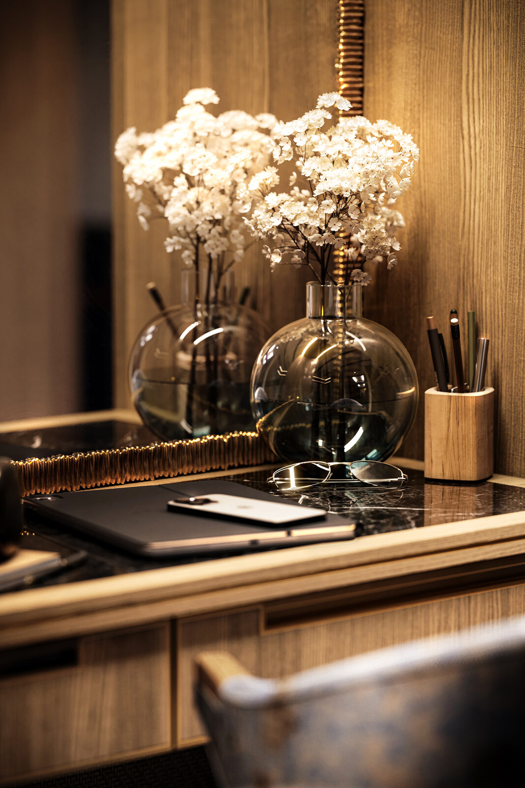 Desk Vignette, Esher Residence