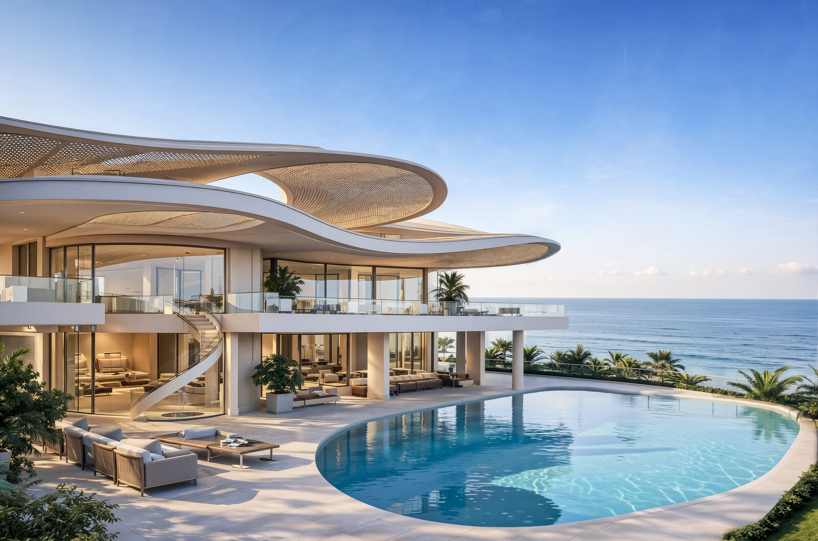 Terrace and Pool, Jumeirah Bay Island