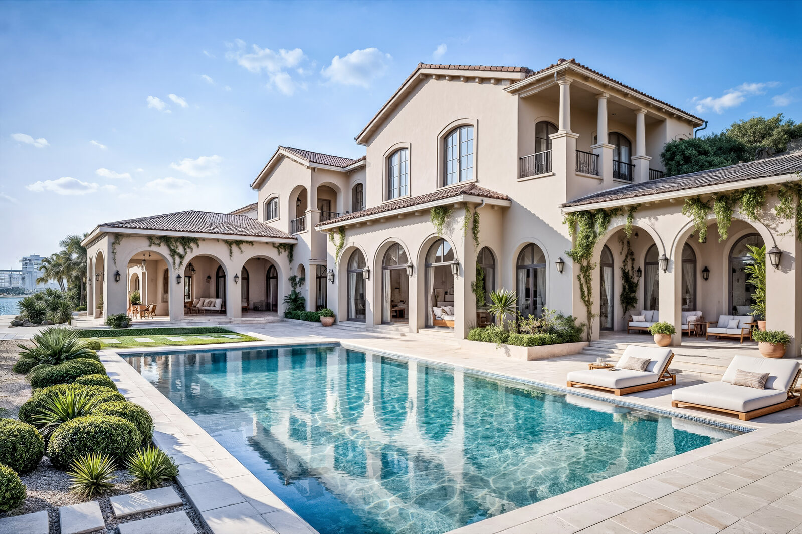 Pool Elevation, Traditional Scheme, Palm Jumeirah
