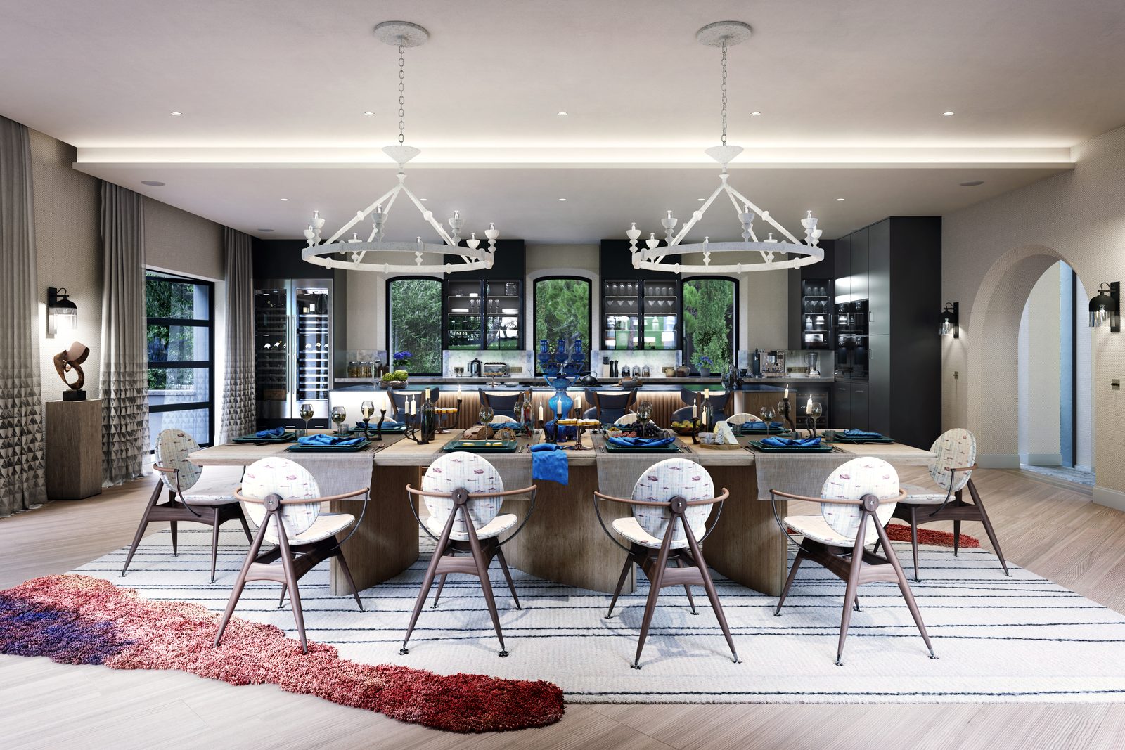Kitchen and Dining, Confortin Villa